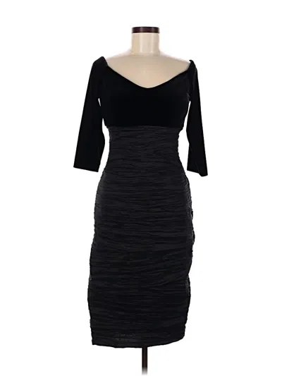 Pre-owned Alex Evenings Cocktail Dress In Black