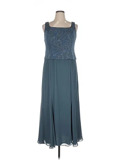 Pre-owned Alex Evenings Cocktail Dress In Blue