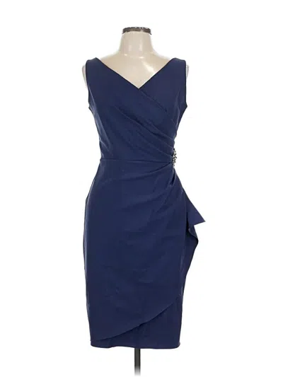 Pre-owned Alex Evenings Cocktail Dress In Blue
