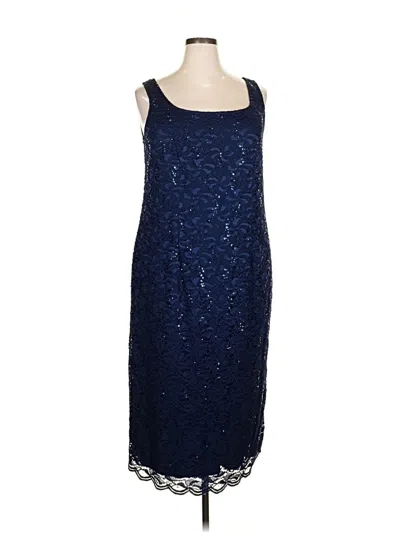 Pre-owned Alex Evenings Cocktail Dress In Blue