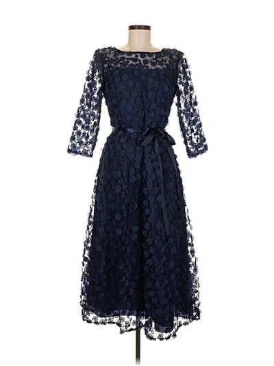 Pre-owned Alex Evenings Cocktail Dress In Blue