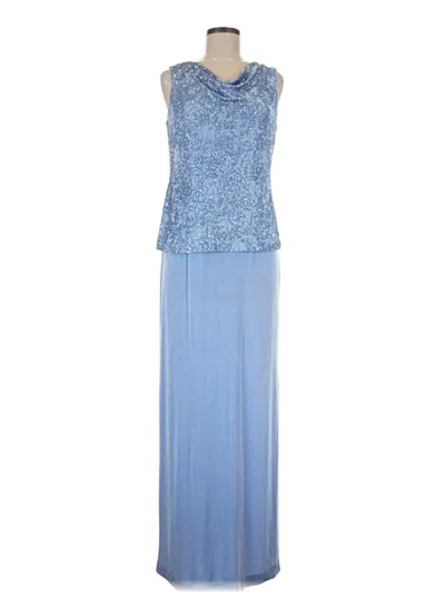 Pre-owned Alex Evenings Cocktail Dress In Blue