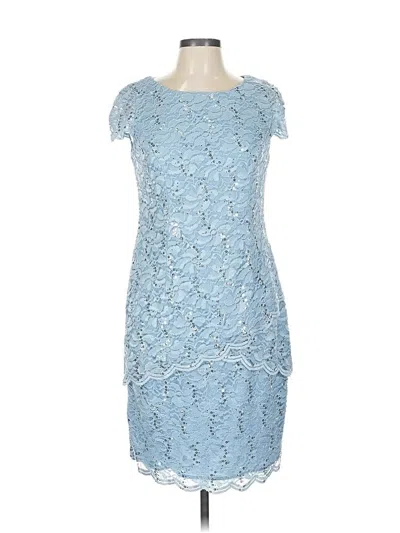 Pre-owned Alex Evenings Cocktail Dress In Blue