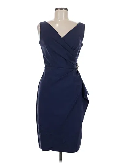 Pre-owned Alex Evenings Cocktail Dress In Blue