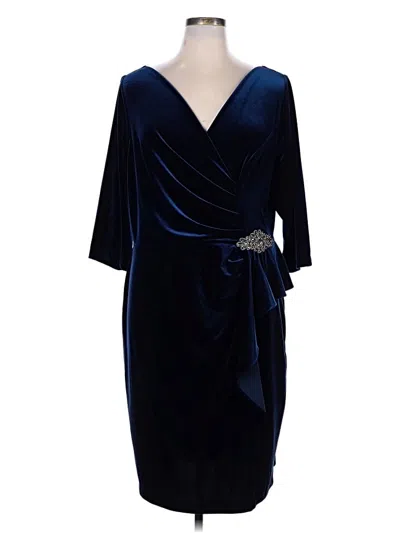 Pre-owned Alex Evenings Cocktail Dress In Blue