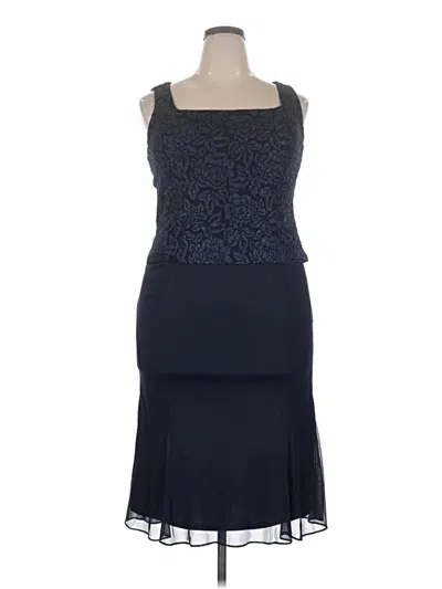 Pre-owned Alex Evenings Cocktail Dress In Blue