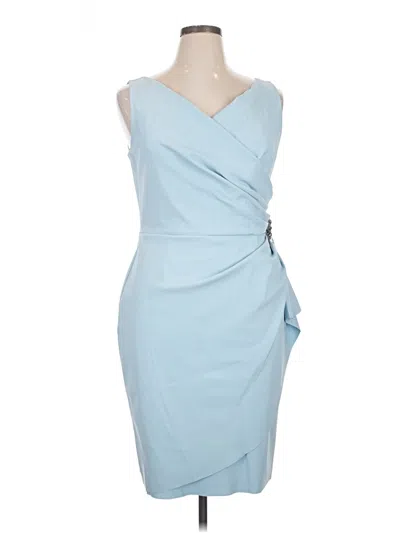 Pre-owned Alex Evenings Cocktail Dress In Blue