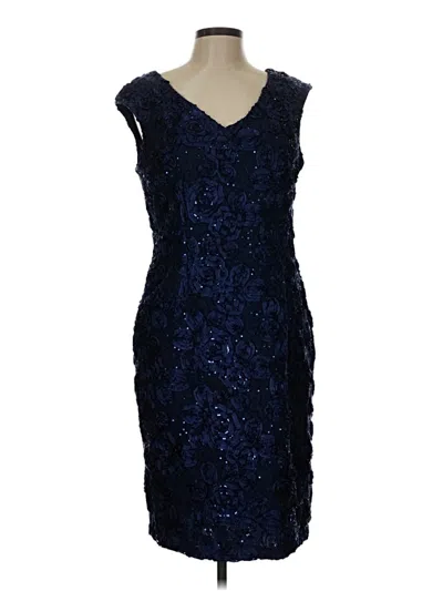 Pre-owned Alex Evenings Cocktail Dress In Blue