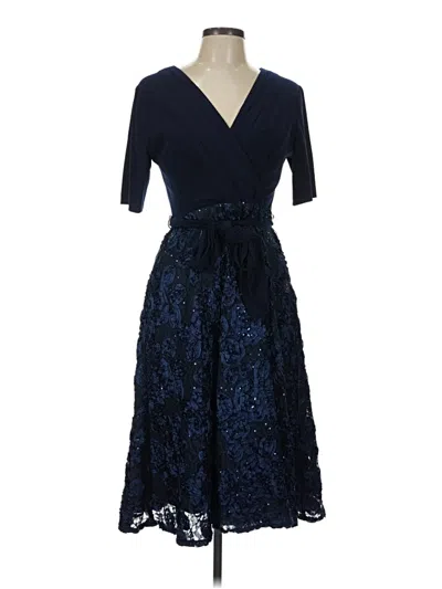 Pre-owned Alex Evenings Cocktail Dress In Blue