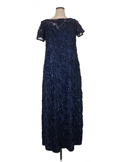 Pre-owned Alex Evenings Cocktail Dress In Blue