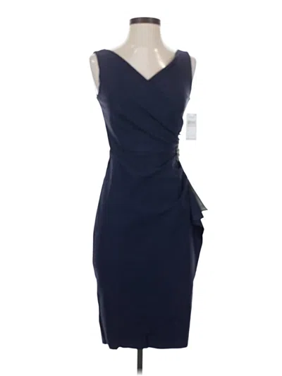 Pre-owned Alex Evenings Cocktail Dress In Blue