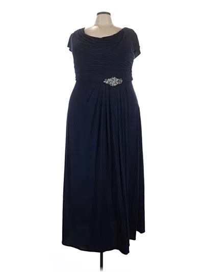 Pre-owned Alex Evenings Cocktail Dress In Blue