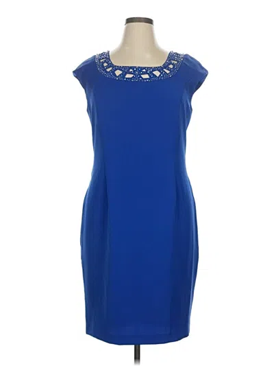 Pre-owned Alex Evenings Cocktail Dress In Blue