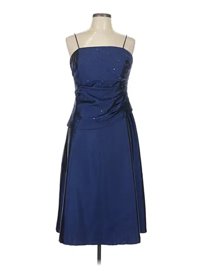 Pre-owned Alex Evenings Cocktail Dress In Blue