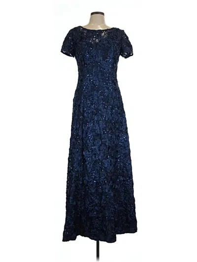 Pre-owned Alex Evenings Cocktail Dress In Blue