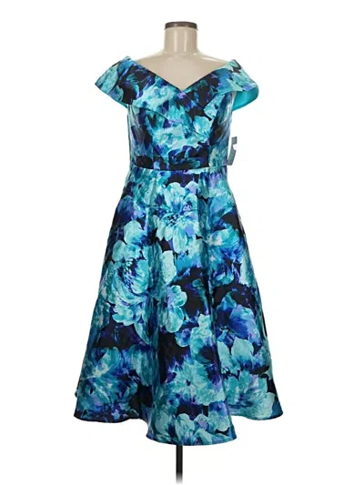 Pre-owned Alex Evenings Cocktail Dress In Blue