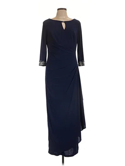 Pre-owned Alex Evenings Cocktail Dress In Blue