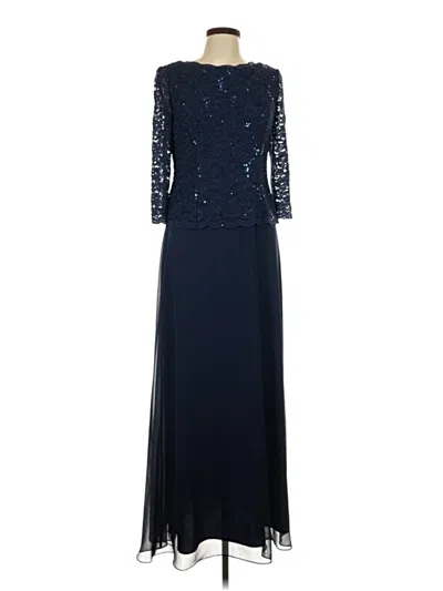 Pre-owned Alex Evenings Cocktail Dress In Blue