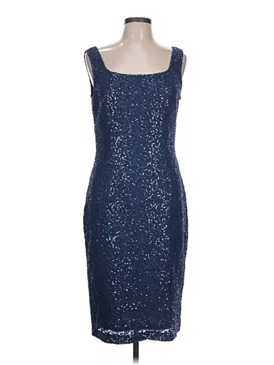 Pre-owned Alex Evenings Cocktail Dress In Blue