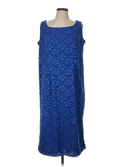 Pre-owned Alex Evenings Cocktail Dress In Blue