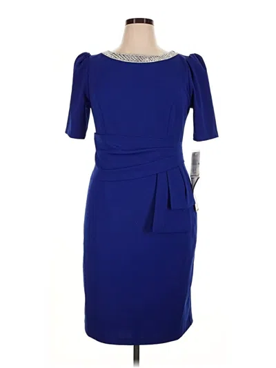 Pre-owned Alex Evenings Cocktail Dress In Blue