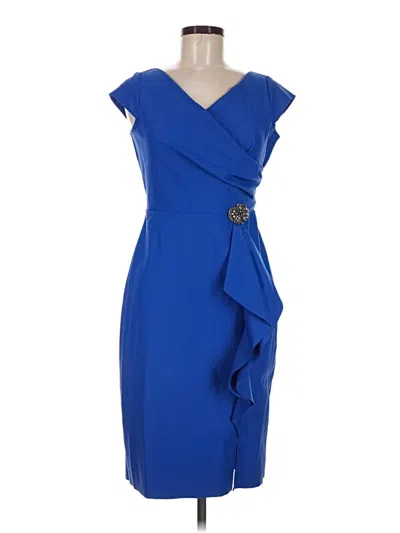 Pre-owned Alex Evenings Cocktail Dress In Blue