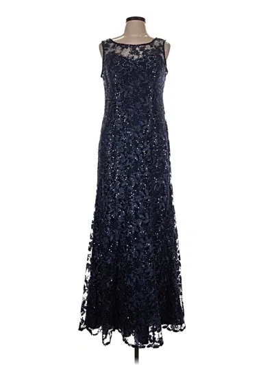 Pre-owned Alex Evenings Cocktail Dress In Blue