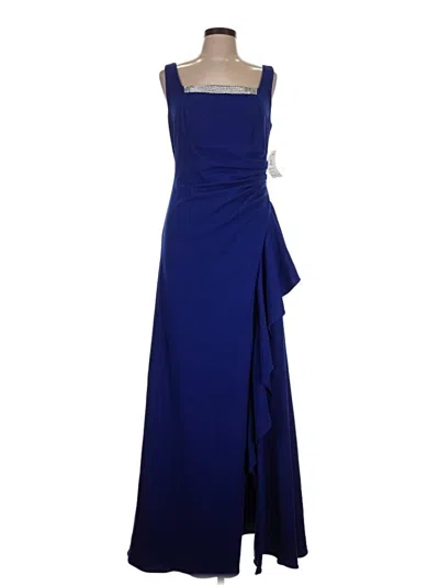 Pre-owned Alex Evenings Cocktail Dress In Blue
