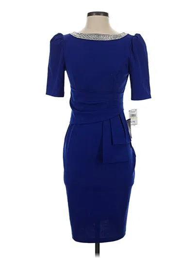 Pre-owned Alex Evenings Cocktail Dress In Blue