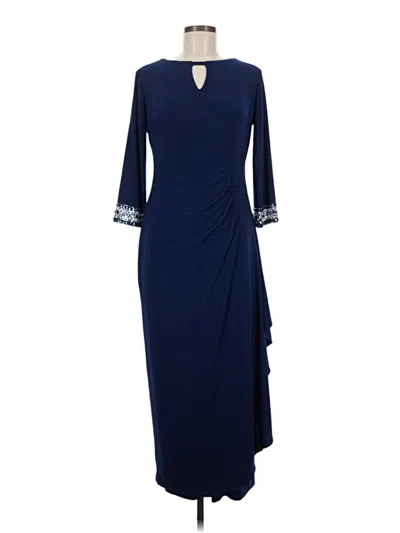 Pre-owned Alex Evenings Cocktail Dress In Blue