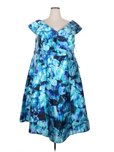 Pre-owned Alex Evenings Cocktail Dress In Blue
