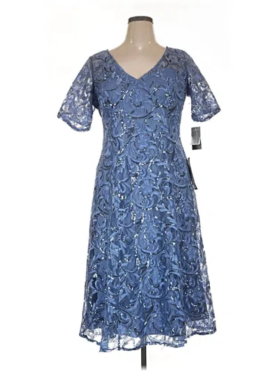 Pre-owned Alex Evenings Cocktail Dress In Blue