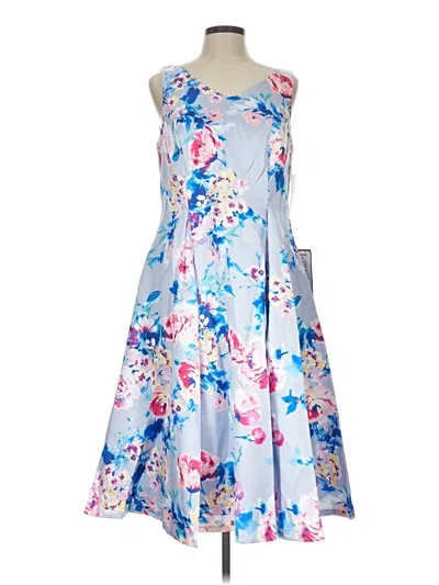 Alex Evenings Cocktail Dress In Blue