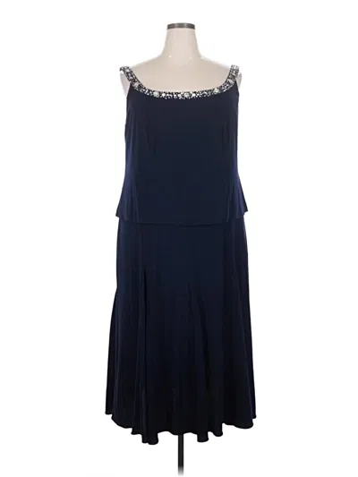 Pre-owned Alex Evenings Cocktail Dress In Blue