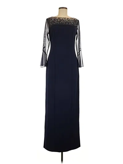 Pre-owned Alex Evenings Cocktail Dress In Blue
