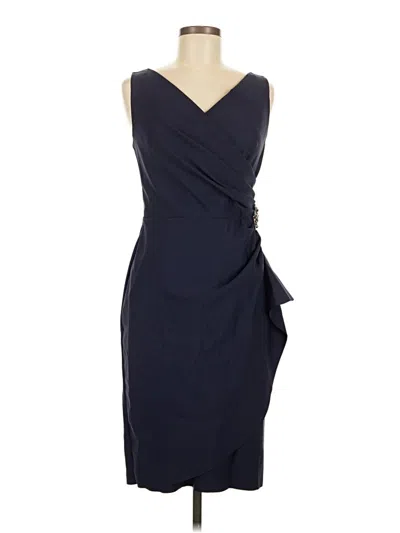 Pre-owned Alex Evenings Cocktail Dress In Blue