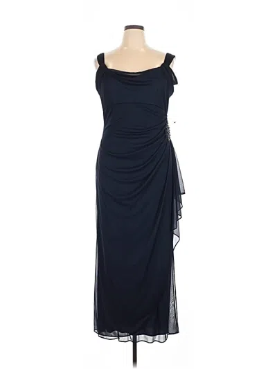 Pre-owned Alex Evenings Cocktail Dress In Blue