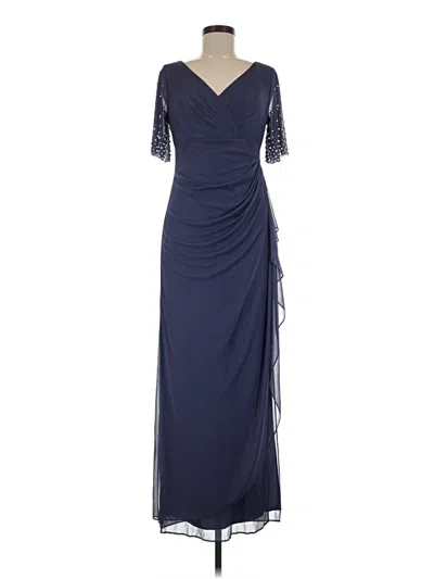 Pre-owned Alex Evenings Cocktail Dress In Blue