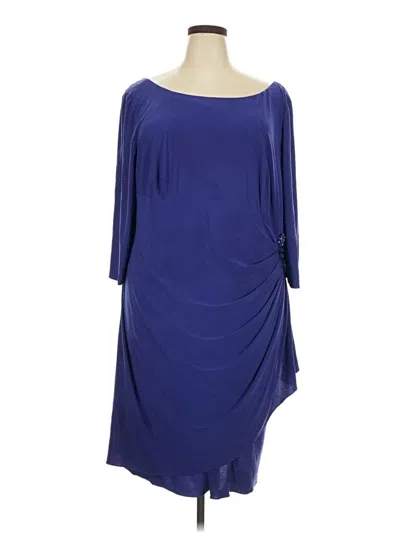 Pre-owned Alex Evenings Cocktail Dress In Blue