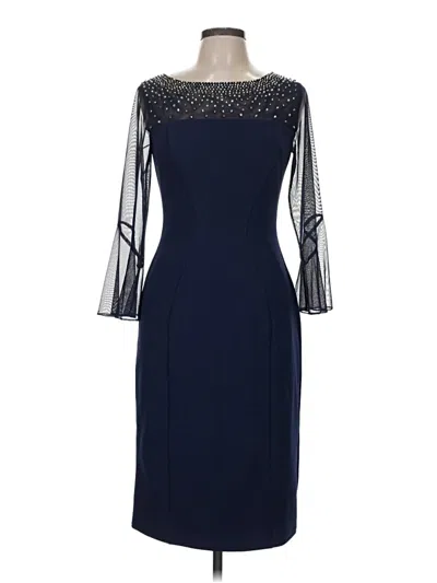 Pre-owned Alex Evenings Cocktail Dress In Blue