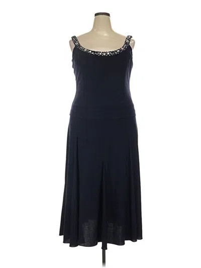 Pre-owned Alex Evenings Cocktail Dress In Blue