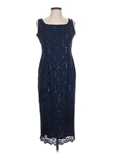 Pre-owned Alex Evenings Cocktail Dress In Blue