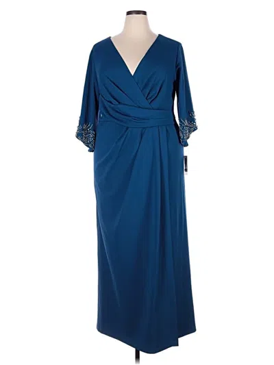 Pre-owned Alex Evenings Cocktail Dress In Blue