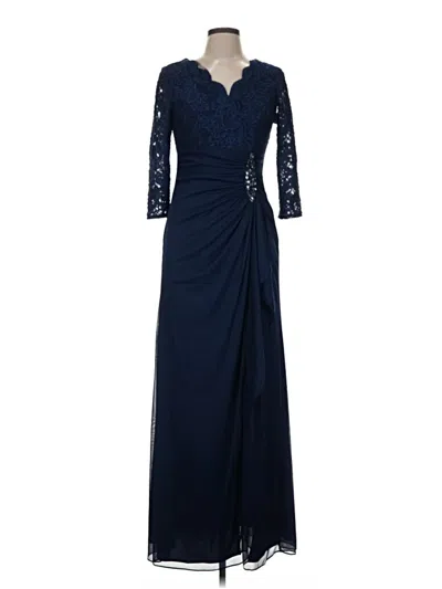 Pre-owned Alex Evenings Cocktail Dress In Blue