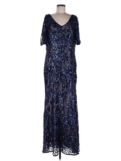 Pre-owned Alex Evenings Cocktail Dress In Blue