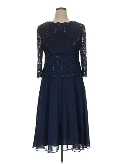 Pre-owned Alex Evenings Cocktail Dress In Blue