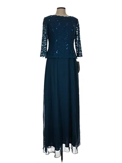 Pre-owned Alex Evenings Cocktail Dress In Blue