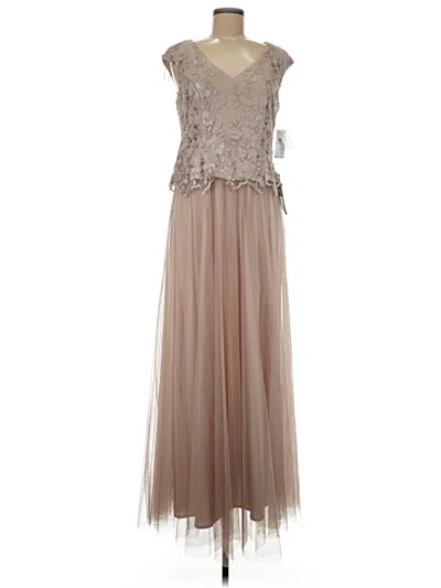 Pre-owned Alex Evenings Cocktail Dress In Brown