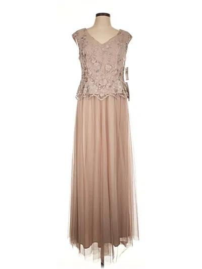 Pre-owned Alex Evenings Cocktail Dress In Brown