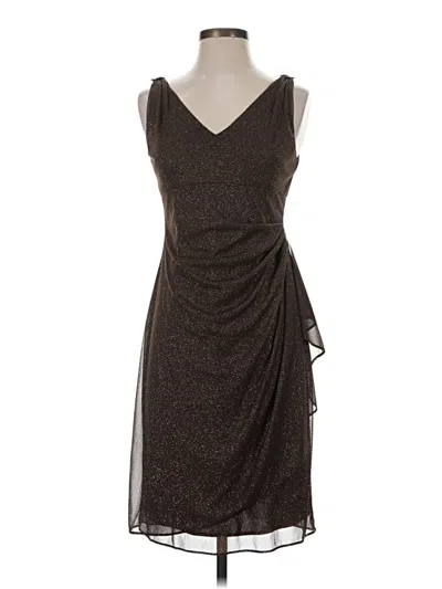 Pre-owned Alex Evenings Cocktail Dress In Brown